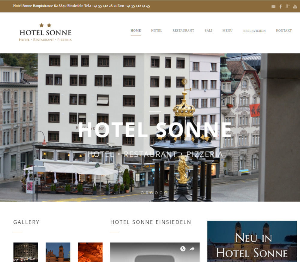 Hotel Sonne Einsiedeln Exterior photo